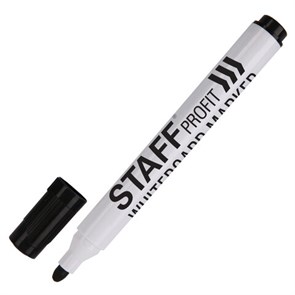 {{photo.Alt || photo.Description || 'Маркер стираемый для белой доски ЧЕРНЫЙ, STAFF &quot;Profit&quot; WBM-644, 2,5 мм, 151644'}}