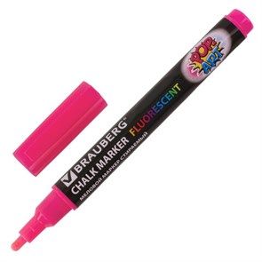 {{photo.Alt || photo.Description || 'Маркер меловой &quot;POP-ART&quot; РОЗОВЫЙ, 3,5 мм, стираемый, для гладких поверхностей, BRAUBERG, 151522'}}