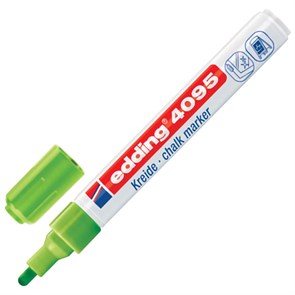 Маркер меловой EDDING 4095, 2-3 мм, САЛАТОВЫЙ, влагостираемый, для гладких поверхностей, E-4095/11 151329