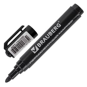 {{photo.Alt || photo.Description || 'Маркер перманентный BRAUBERG &quot;Classic&quot;, ЧЕРНЫЙ, круглый наконечник, 3 мм, с клипом, 150300'}}