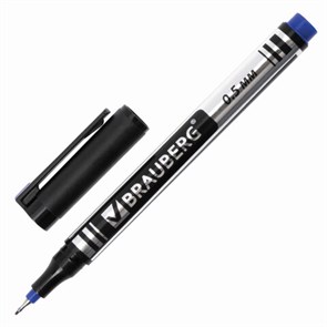 {{photo.Alt || photo.Description || 'Маркер перманентный BRAUBERG &quot;Jet&quot;, СИНИЙ, супертонкий металлический наконечник 0,5 мм, 150508'}}