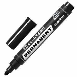 {{photo.Alt || photo.Description || 'Маркер перманентный CENTROPEN 8566, ЧЕРНЫЙ, круглый наконечник, 2,5 мм, 5 8566 0112'}}