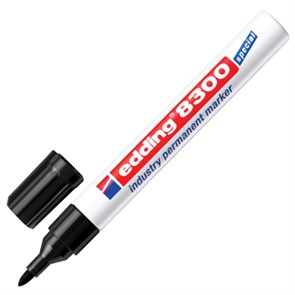 Маркер для промышленной маркировки EDDING 8300, ЧЕРНЫЙ, 1,5-3 мм, круглый наконечник, E-8300/1 151283