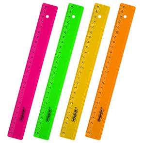 {{photo.Alt || photo.Description || 'Линейка пластиковая 25 см ПИФАГОР, прозрачная, неоновая, ассорти, 210791'}}