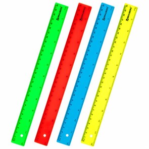 {{photo.Alt || photo.Description || 'Линейка пластиковая 30 см, BRAUBERG, непрозрачная, неоновая, ассорти, 210839'}}