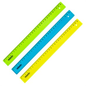 {{photo.Alt || photo.Description || 'Линейка пластиковая 30 см, ПИФАГОР, прозрачная, неоновая, ассорти, 210609'}}