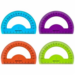 {{photo.Alt || photo.Description || 'Транспортир 10 см BRAUBERG &quot;FRUITY&quot;, 180 градусов, пластик, тонированный, ассорти, 210768'}}