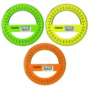 {{photo.Alt || photo.Description || 'Транспортир 12 см, 360 градусов, ПИФАГОР, прозрачный, неоновый, ассорти, 210621'}}