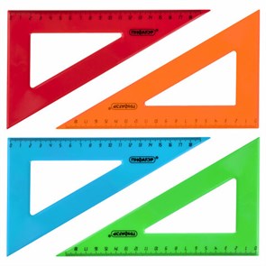 {{photo.Alt || photo.Description || 'Треугольник пластиковый 30х18 см, ПИФАГОР, непрозрачный, ассорти, 210794'}}