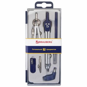 {{photo.Alt || photo.Description || 'Готовальня BRAUBERG &quot;Student Oxford&quot;, 7 предметов: наполнение-1, пенал с подвесом, 210347'}}