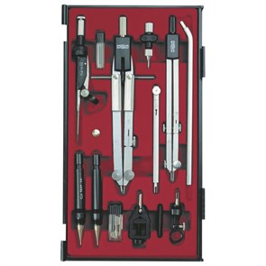 Готовальня профессиональная KOH-I-NOOR, 13 предметов, пластиковый пенал, 09452B0000PE 210459