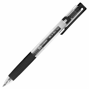 {{photo.Alt || photo.Description || 'Ручка гелевая автоматическая с грипом BRAUBERG &quot;GLA&quot;, ЧЕРНАЯ, стандартный узел 0,5 мм, линия письма 0,35 мм, 144215'}}