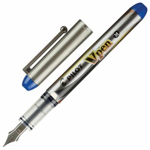 {{photo.Alt || photo.Description || 'Ручка перьевая PILOT V-Pen, СИНЯЯ, корпус серый, линия письма 0,58 мм, SVP-4M L'}}