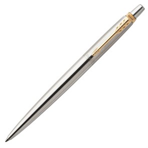 {{photo.Alt || photo.Description || 'Ручка гелевая PARKER &quot;Jotter Stainless Steel GT&quot;, корпус серебристый, позолоченные детали, черная, 2020647'}}