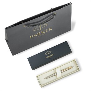 {{photo.Alt || photo.Description || 'Ручка шариковая PARKER &quot;Jotter Core Stainless Steel GT&quot;, пакет, 880887'}}
