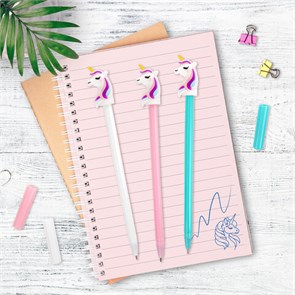 {{photo.Alt || photo.Description || 'Ручка с топпером шариковая ЮНЛАНДИЯ &quot;Единорожка&quot;, корпус ассорти, СИНЯЯ, пишущий узел 0,7 мм, 143806'}}