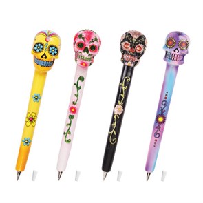 {{photo.Alt || photo.Description || 'Ручка фигурная &quot;ЧЕРЕПА&quot;, СИНЯЯ, 4 дизайна ассорти, линия письма 0,5 мм, дисплей, BRAUBERG, 142752'}}