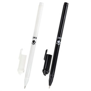 {{photo.Alt || photo.Description || 'Ручка фигурная шариковая ЮНЛАНДИЯ &quot;Котик&quot;, корпус ассорти, СИНЯЯ, пишущий узел 0,7 мм, 143787'}}