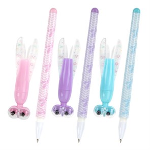 {{photo.Alt || photo.Description || 'Ручка фигурная шариковая ЮНЛАНДИЯ &quot;Стрекоза&quot;, корпус ассорти, СИНЯЯ, пишущий узел 0,7 мм, 143789'}}