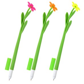 {{photo.Alt || photo.Description || 'Ручка фигурная шариковая ЮНЛАНДИЯ &quot;Цветочек&quot;, мягкий силиконовый корпус, ассорти, СИНЯЯ, пишущий узел 0,7 мм, 143779'}}