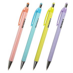 {{photo.Alt || photo.Description || 'Ручка шариковая автоматическая BRAUBERG &quot;Stripes Pastel&quot;, СИНЯЯ, корпус ассорти, пишущий узел 0,5 мм, линия письма 0,3 мм, 144220'}}