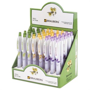 {{photo.Alt || photo.Description || 'Ручка шариковая автоматическая с грипом BRAUBERG &quot;Herb Time&quot;, СИНЯЯ, корпус ассорти, узел 0,7 мм, линия письма 0,35 мм, 141286'}}