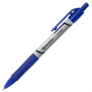 {{photo.Alt || photo.Description || 'Ручка шариковая автоматическая с грипом BRAUBERG &quot;Leader&quot;, СИНЯЯ, корпус с печатью, узел 0,7 мм, линия письма 0,35 мм, 141540'}}