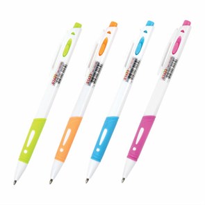 {{photo.Alt || photo.Description || 'Ручка шариковая автоматическая с грипом STAFF &quot;BP-16 White&quot;, СИНЯЯ, ассорти, линия письма 0,35 мм, 143749'}}