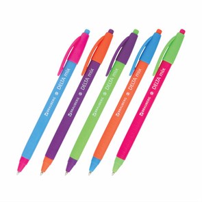 {{photo.Alt || photo.Description || 'Ручка шариковая масляная автоматическая BRAUBERG &quot;Delta Mix&quot;, СИНЯЯ, корпус soft-touch ассорти, узел 0,7 мм, линия письма 0,35 мм, 143340, OBPR366'}}