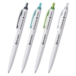 {{photo.Alt || photo.Description || 'Ручка шариковая масляная автоматическая BRAUBERG &quot;Sky White&quot;, СИНЯЯ, клип ассорти, узел 0,7 мм, линия письма 0,35 мм, 142950'}}