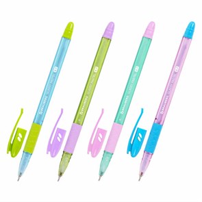 {{photo.Alt || photo.Description || 'Ручка шариковая масляная с грипом BRAUBERG GLASSY PASTEL MIX, СИНЯЯ, корпус ассорти, линия 0,35 мм,144105'}}