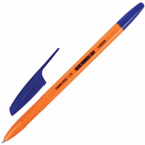 {{photo.Alt || photo.Description || 'Ручка шариковая ОФИСМАГ &quot;X-333 Orange&quot;, СИНЯЯ, корпус оранжевый, узел 1 мм, линия письма 0,5 мм, 143228'}}