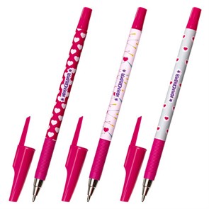 {{photo.Alt || photo.Description || 'Ручка шариковая ЮНЛАНДИЯ &quot;HEARTS&quot;, синяя, SOFT TOUCH покрытие, узел 0,7 мм, линия письма 0,35 мм, 143729'}}