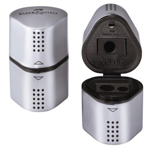 {{photo.Alt || photo.Description || 'Точилка FABER-CASTELL &quot;Trio Grip 2001&quot;, 3 отверстия, 2 контейнера, пластиковая, серебристая, 183800'}}