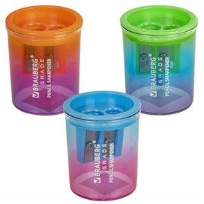 {{photo.Alt || photo.Description || 'Точилка для классических и утолщенных карандашей BRAUBERG &quot;Grade&quot;, 2 отверстия, с контейнером, 271998'}}