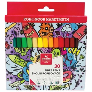 {{photo.Alt || photo.Description || 'Фломастеры KOH-I-NOOR &quot;TEENAGE&quot; 1002, 30 цветов, смываемые, картонная упаковка, европодвес, 771002CJ23KS'}}