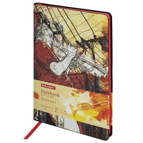 {{photo.Alt || photo.Description || 'Блокнот А5 (143x210 мм), BRAUBERG VISTA &quot;Jazz&quot;, под кожу, гибкий, 80 л., 112089'}}