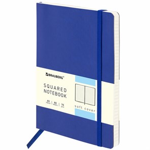 {{photo.Alt || photo.Description || 'Блокнот А5 (148x218 мм), BRAUBERG &quot;Metropolis Ultra&quot;, под кожу, 80 л., резинка, клетка, синий, 111017'}}