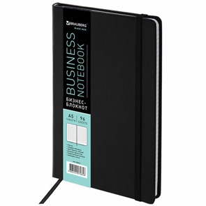 {{photo.Alt || photo.Description || 'Блокнот А5 (148х218 мм), BRAUBERG &quot;Select&quot;, 96 л., балакрон, резинка, клетка, черный, 125211'}}