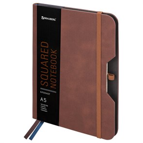 {{photo.Alt || photo.Description || 'Блокнот А5 (162х218 мм), BRAUBERG &quot;NOTE&quot;, под кожу софт-тач, с резинкой, 80 л., клетка, коричневый, 113436'}}