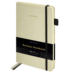 {{photo.Alt || photo.Description || 'Блокнот А5 138x213 мм BRAUBERG Velvet, резинка, держатель, 80 л., клетка, бежевый, 116240'}}