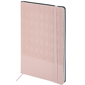 {{photo.Alt || photo.Description || 'Блокнот А5 138x213 мм, BRAUBERG &quot;Tissage&quot;, под кожу, 80 л., резинка, клетка, нежно-розовый, 116604'}}