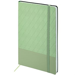 {{photo.Alt || photo.Description || 'Блокнот А5 138x213 мм, BRAUBERG &quot;Tissage&quot;, под кожу, 80 л., резинка, клетка, оливковый, 116602'}}