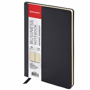 {{photo.Alt || photo.Description || 'Блокнот БОЛЬШОЙ ФОРМАТ (200х252 мм) В5, BRAUBERG &quot;Income&quot;, кожзам, 128 л., клетка, черный, 125204'}}