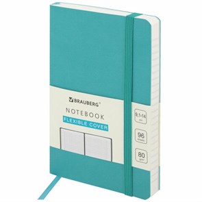 {{photo.Alt || photo.Description || 'Блокнот МАЛЫЙ ФОРМАТ (91х140 мм) А6, BRAUBERG ULTRA, под кожу, 80 г/м2, 96 л., клетка, бирюзовый, 113027'}}