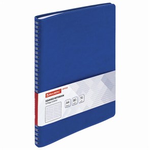 {{photo.Alt || photo.Description || 'Тетрадь БОЛЬШОЙ ФОРМАТ (200x252 мм) В5, BRAUBERG &quot;Office PRO&quot;, под кожу, гребень, клетка, 80 л., синий, 111048'}}