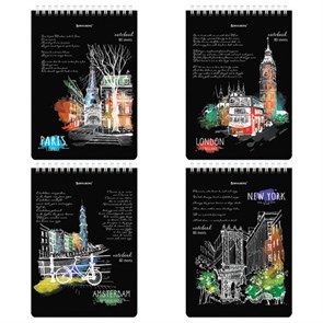 {{photo.Alt || photo.Description || 'Блокнот А5 (146х206 мм), 80 л., гребень, картон, жесткая подложка, клетка, BRAUBERG, &quot;City&quot;, 114379'}}