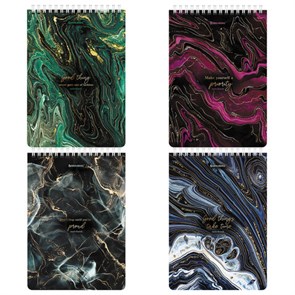 {{photo.Alt || photo.Description || 'Блокнот А5 (146х206 мм), 80 л., гребень, картон, жесткая подложка, клетка, BRAUBERG, &quot;Marble&quot;, 114386'}}