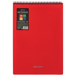 {{photo.Alt || photo.Description || 'Блокнот БОЛЬШОГО ФОРМАТА А4, 80 л., обложка пластик, клетка, BRAUBERG &quot;Metropolis&quot;, КРАСНЫЙ, 115573'}}