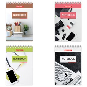 {{photo.Alt || photo.Description || 'Блокнот МАЛЫЙ ФОРМАТ А6 97х145 мм, 40 л., гребень, картон, клетка, BRAUBERG, &quot;Идеальный офис&quot;, 129823'}}